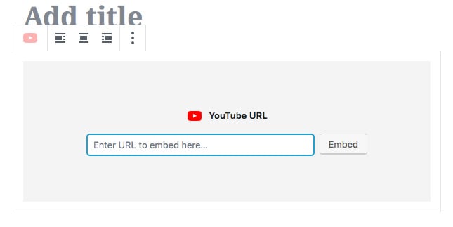 memasang youtube link pada gutenberg editor