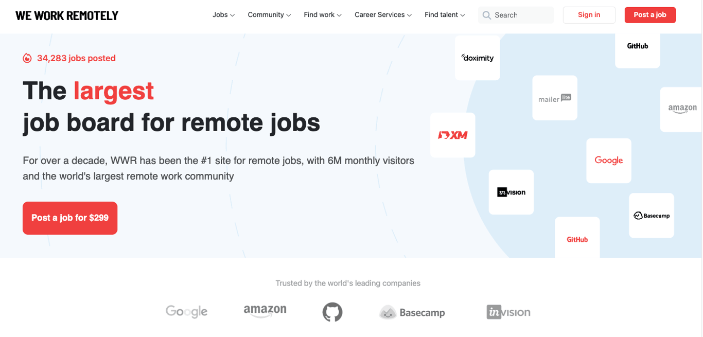 homepage we work remotely