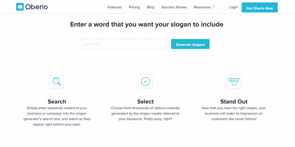 buat slogan gratis dengan oberlo