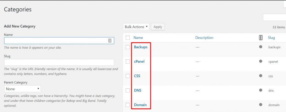 pilih salah satu kategori