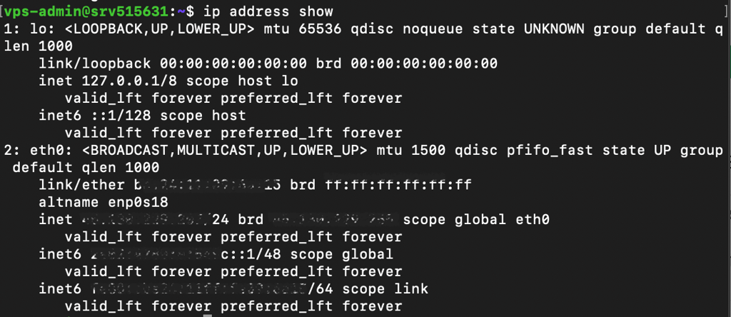 perintah dasar linux ip menampilkan alamat ip sistem