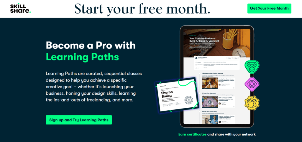 Homepage Skillshare