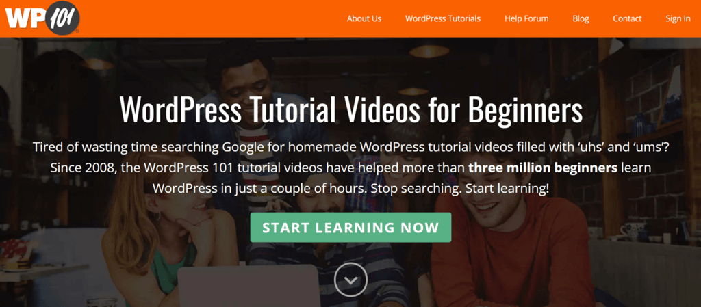 Homepage WP101