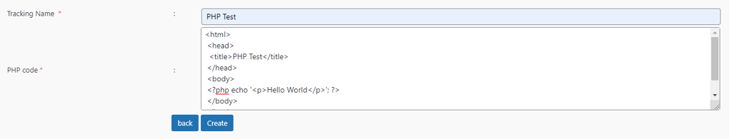 tampilan plugin insert php code snippet untuk memasukkan kode