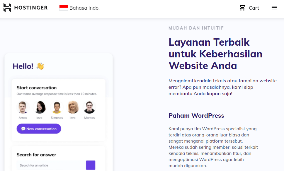 Contoh content marketing di website