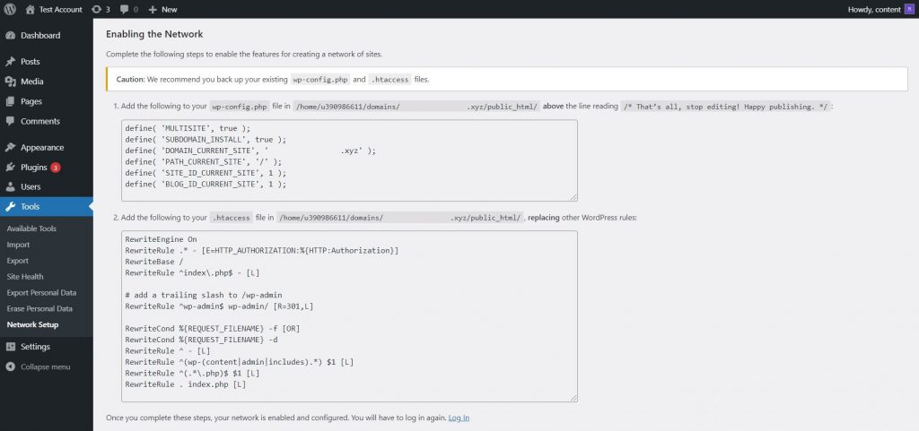 mengaktifkan jaringan