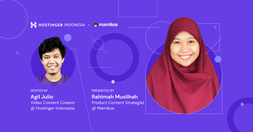 Belajar UX writing bersama Rahimah Muslihah