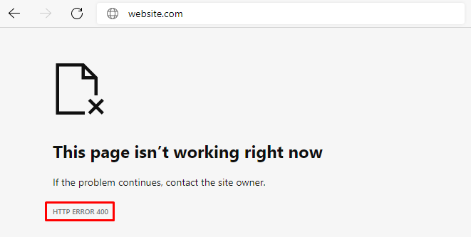 edge http 400