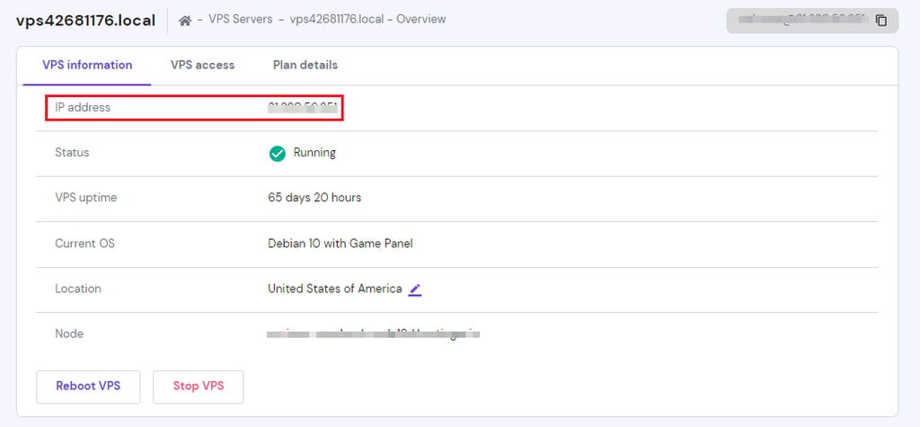 alamat ip vps di hostinger