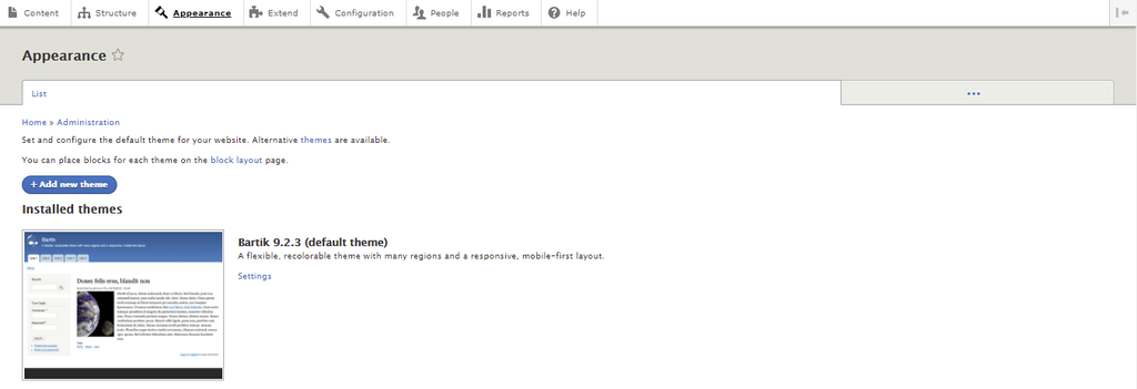 Tab Appearance Drupal