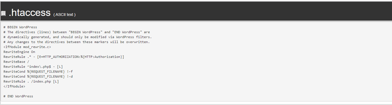 htaccess