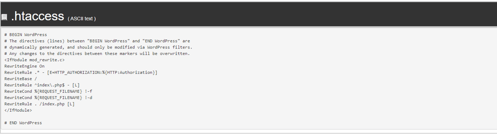 htaccess