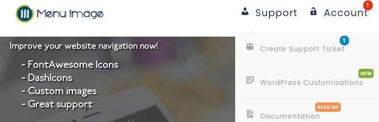 banner plugin Menu Image