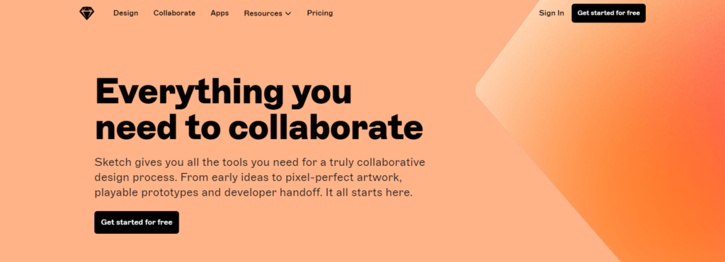 halaman beranda Sketch