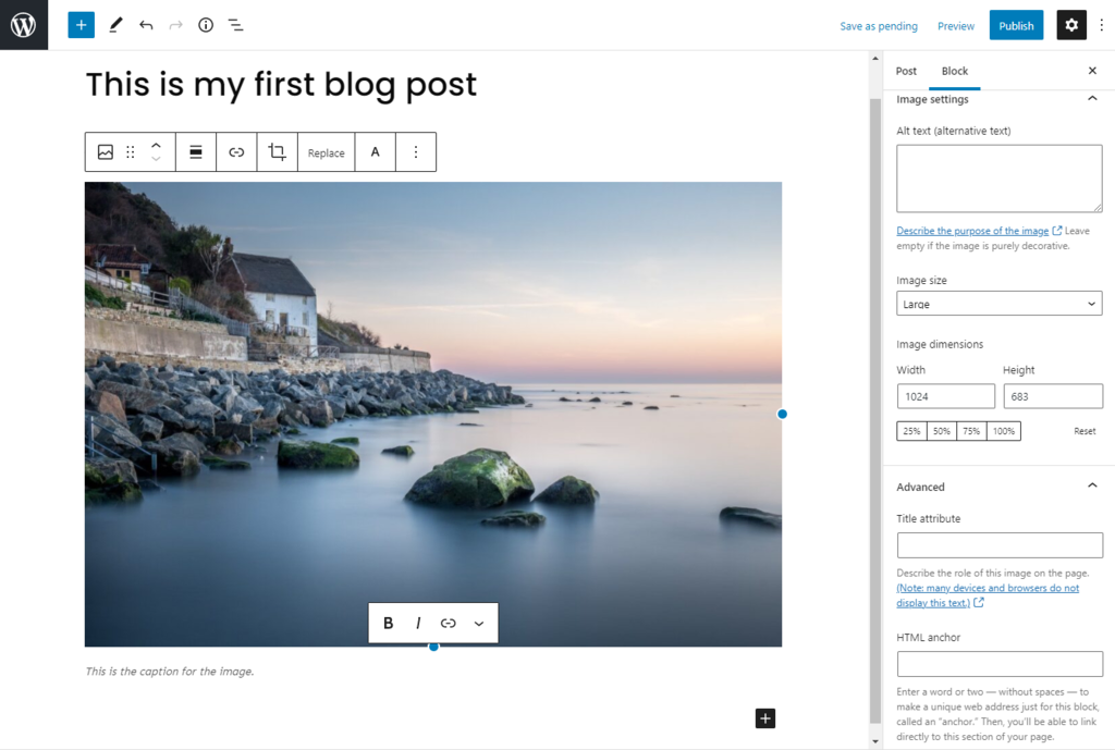 Menambahkan gambar di Gutenberg Editor WordPress