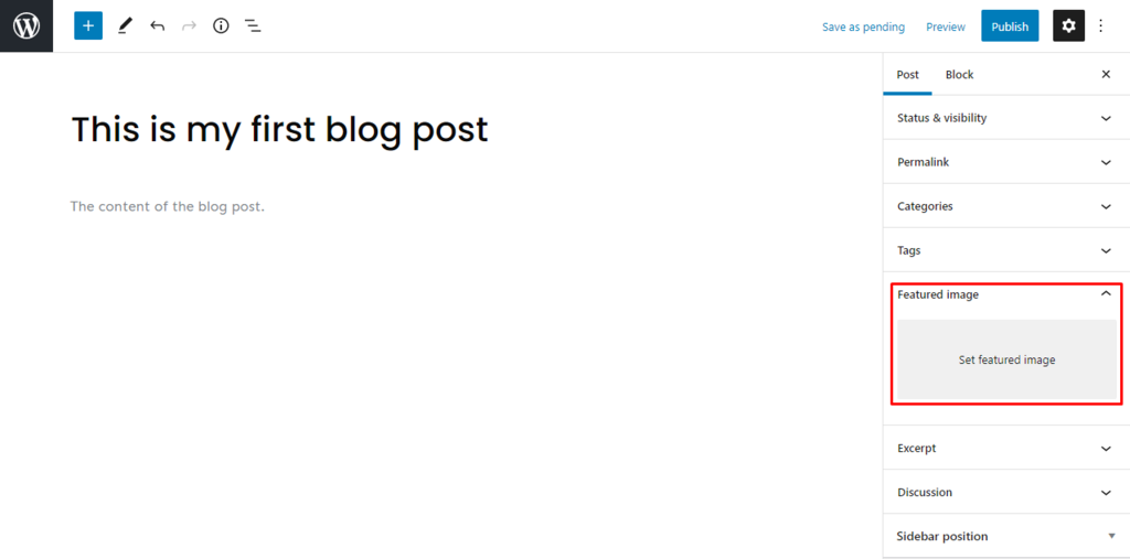 Mengatur Featured Image untuk postingan WordPress