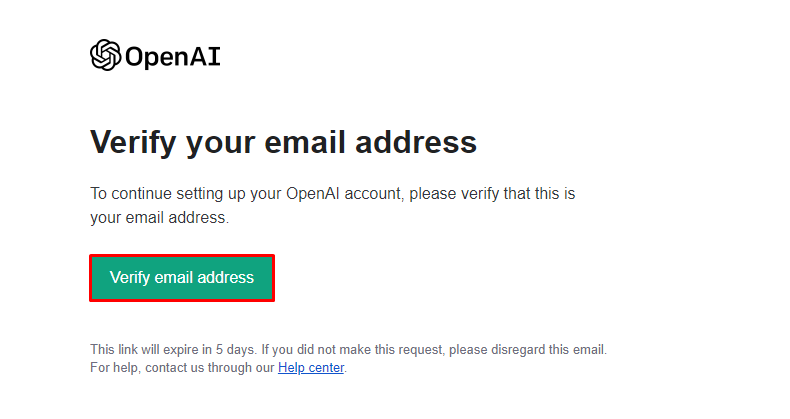 email verifikasi akun openai