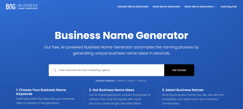 BNG business name generator