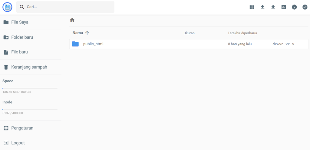 folder public_html di file manager hostinger
