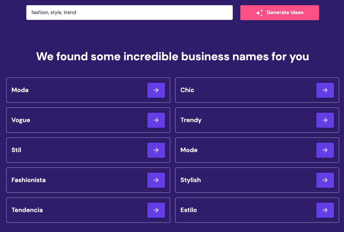 ide nama bisnis dari hostinger business name generator