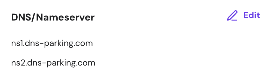 informasi nameserver hostinger di hpanel