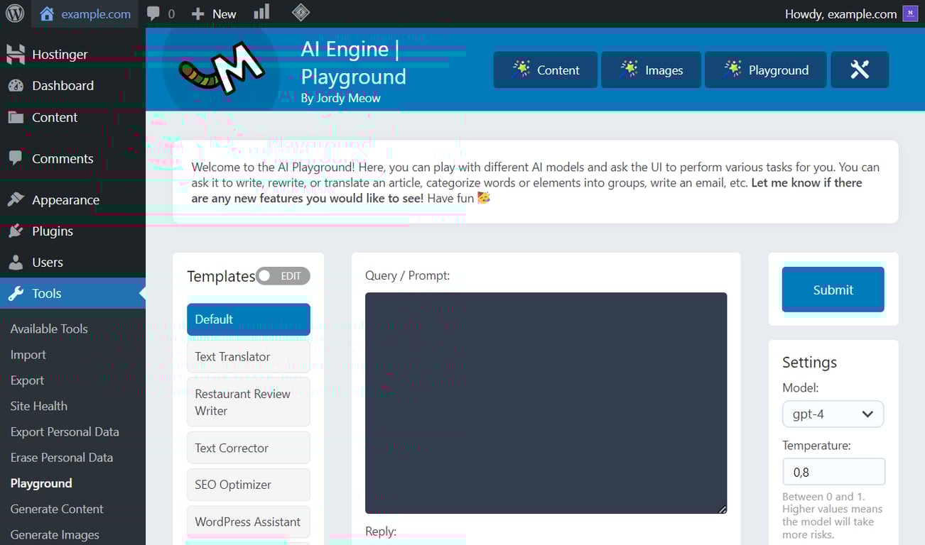 playground ai engine