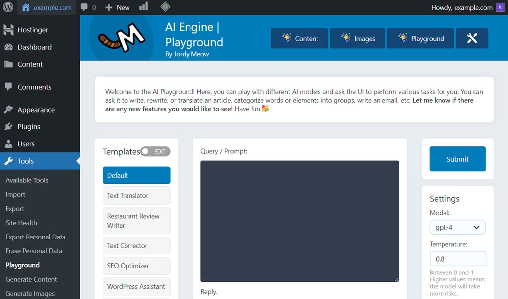 playground ai engine