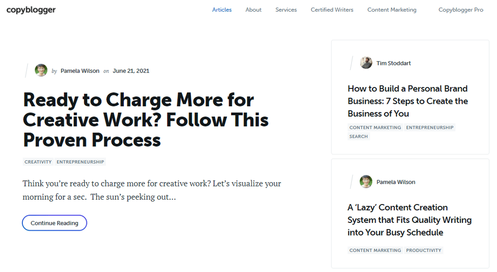 homepage copyblogger
