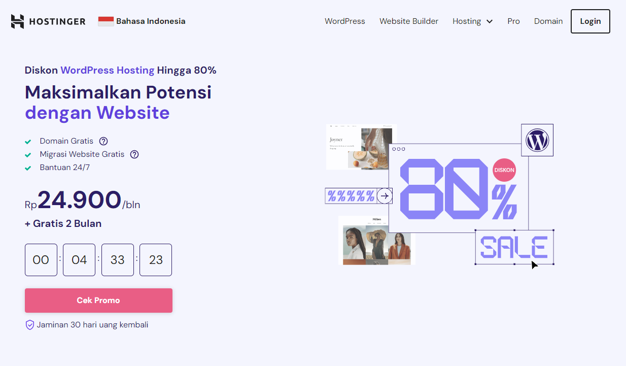 landing page wordpress hosting