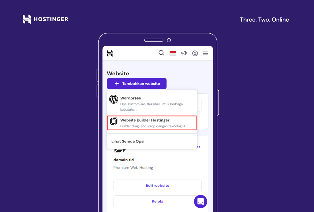 memilih website builder untuk membuat website baru