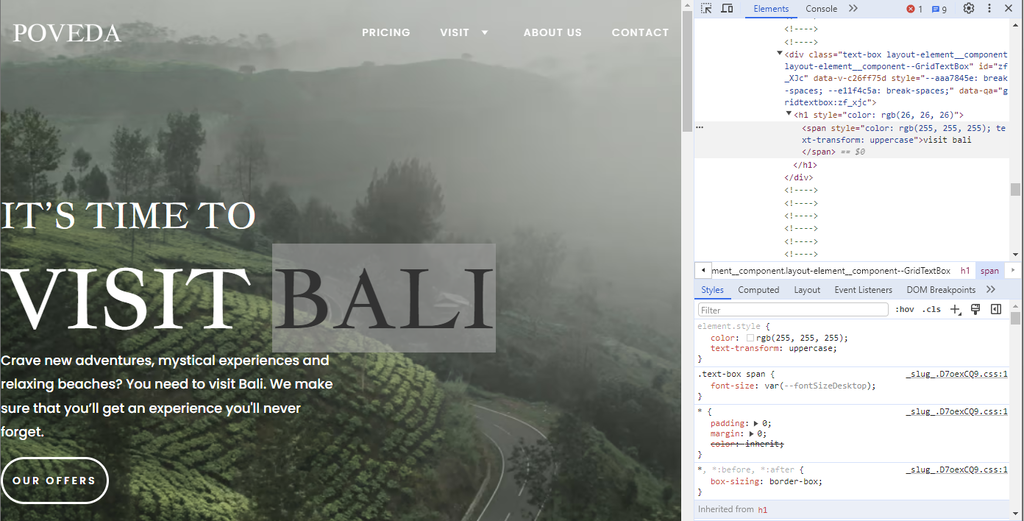 chrome dev tools untuk mengedit website