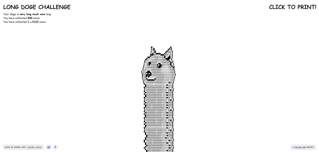 website unik long doge challenge