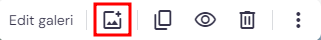 ikon kelola galeri di website builder hostinger