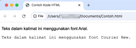 tampilan font yang diganti gayanya di google chrome