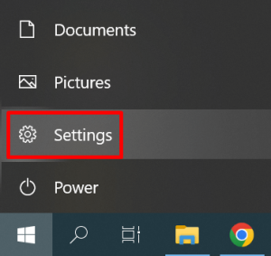 tampilan menu start windows yang dipilih dari taskbar