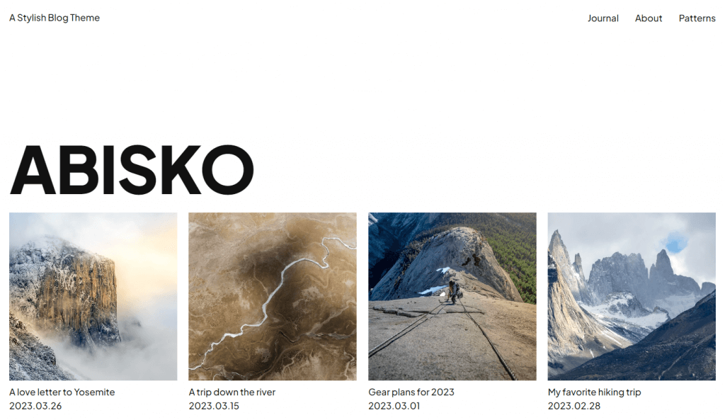 template blog abisko