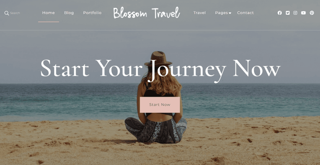 tampilan blossom travel