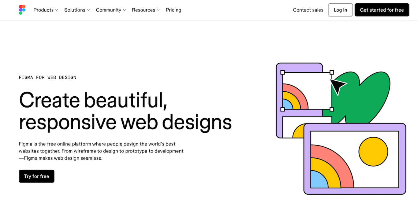 tampilan homepage figma