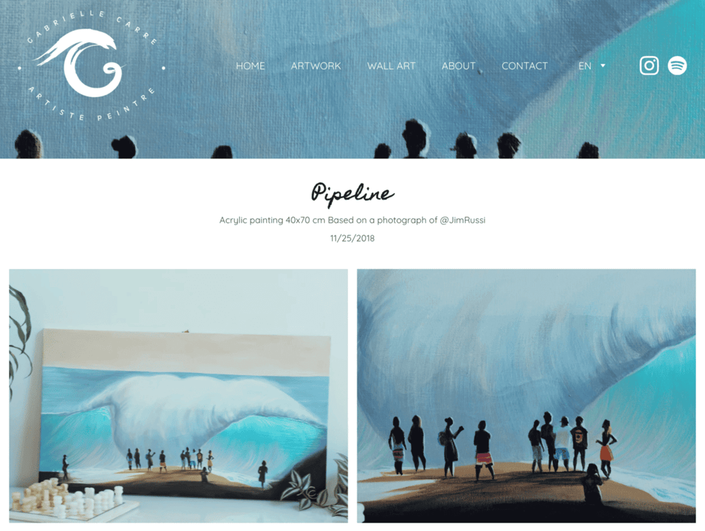 foto-foto lukisan di website gabrielle carre