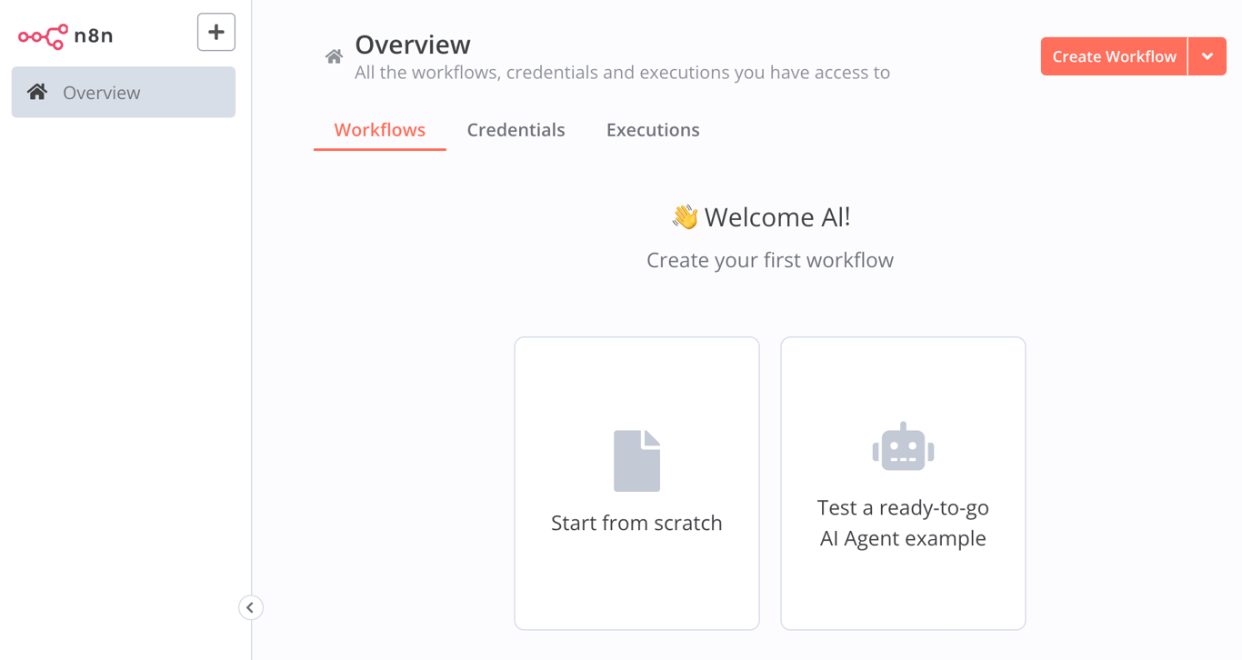 halaman overview n8n