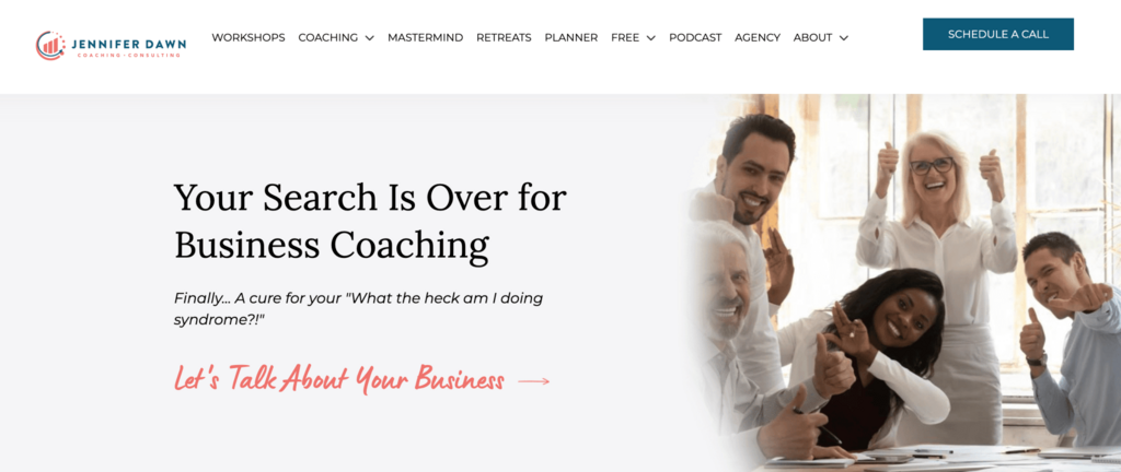 Halaman Pelatihan Bisnis Jenniferdawncoaching
