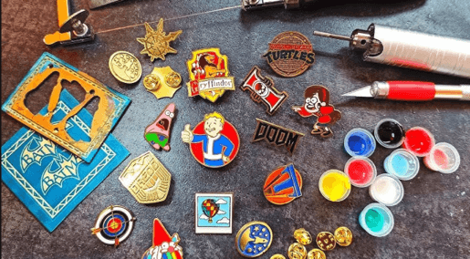 berbagai jenis pin enamel untuk dibuat sendiri dan dijual