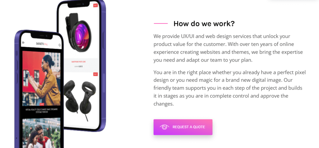 Contoh CTA di website tagDiv