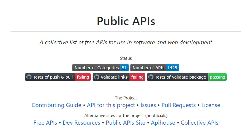 Repo Public APIs