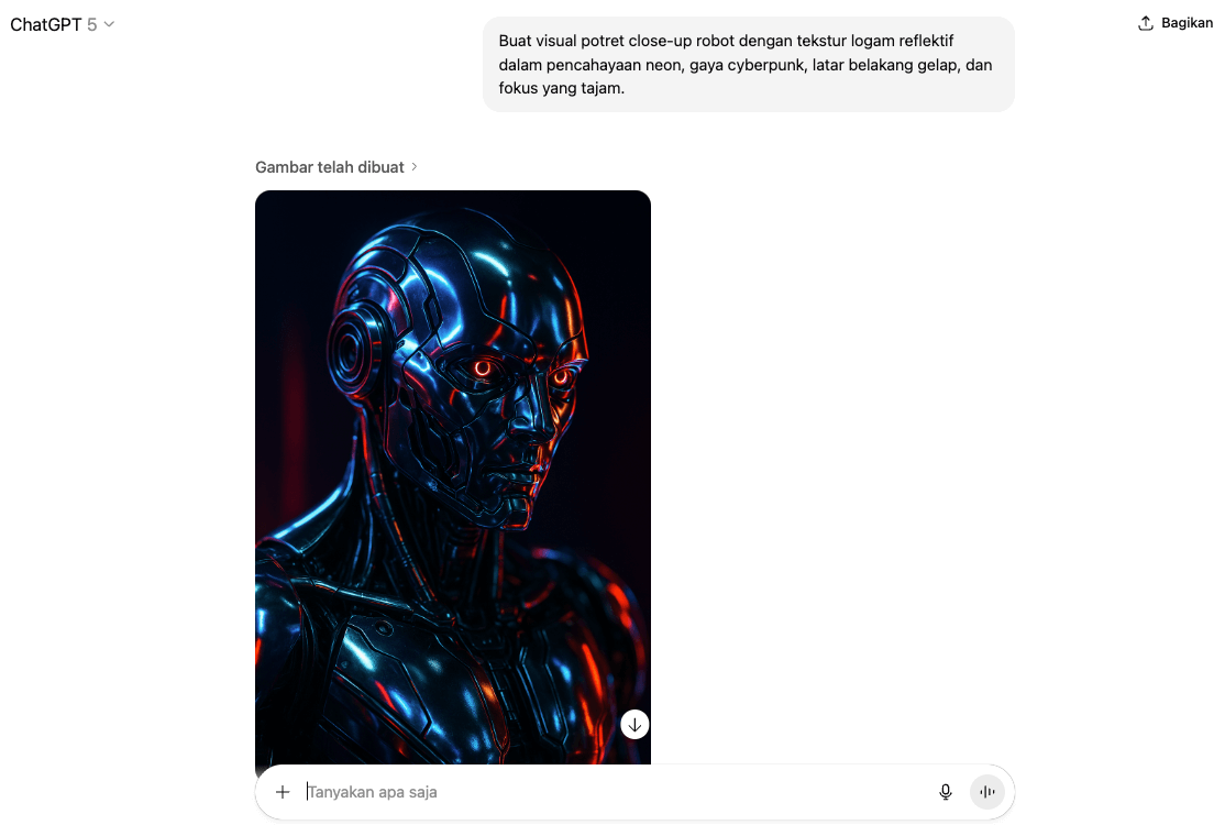 Contoh membuat prompt AI yang baik di DALL-E untuk membuat gambar