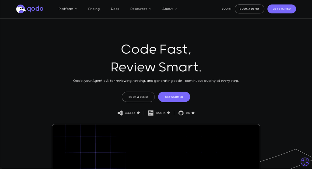 Homepage Qodo
