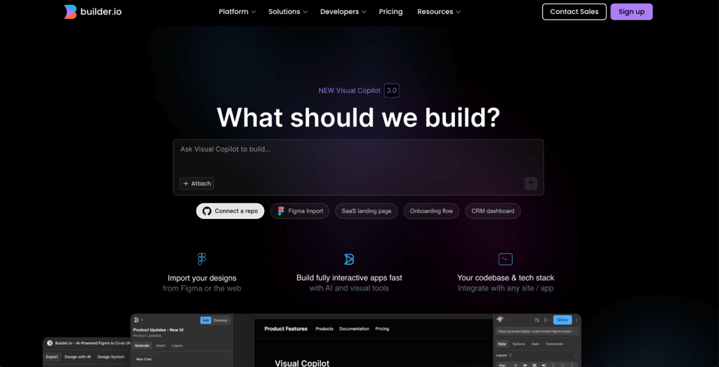 Homepage Visual Copilot