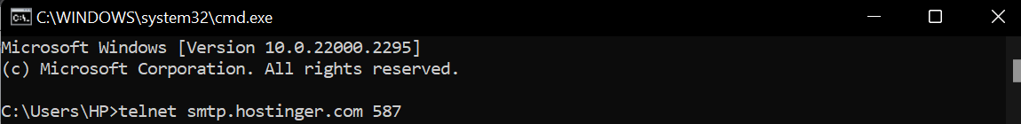 Menjalankan perintah telnet di command line Windows