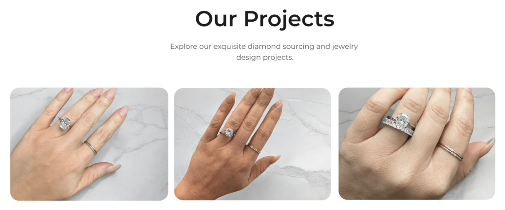 Bagian landing page MPW Sourcing yang menampilkan foto klien.