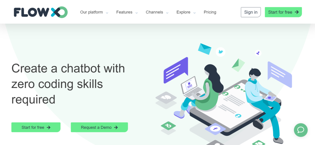 Chatbot solution from Flow.